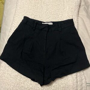Derek Lam Black High-Waisted Shorts